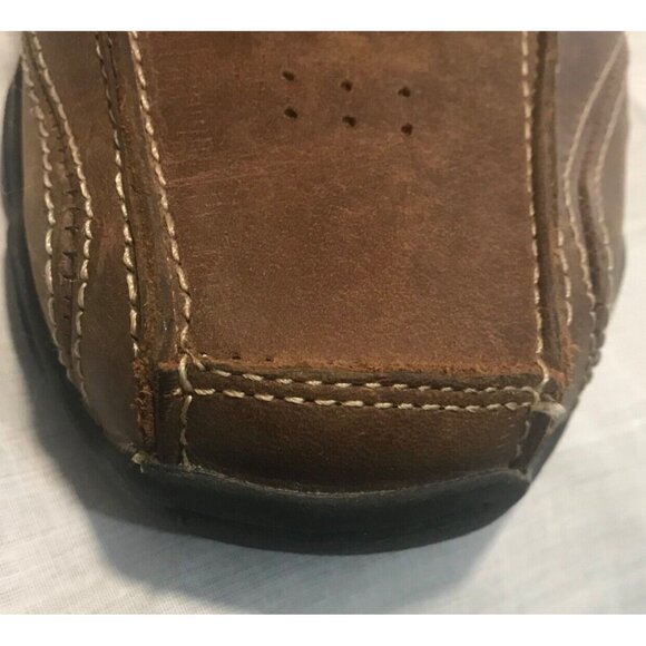 Skechers Men's Slip On Loafer Shoe Brown Relaxed Step Leather Size 7.5 - Picture 7 of 11